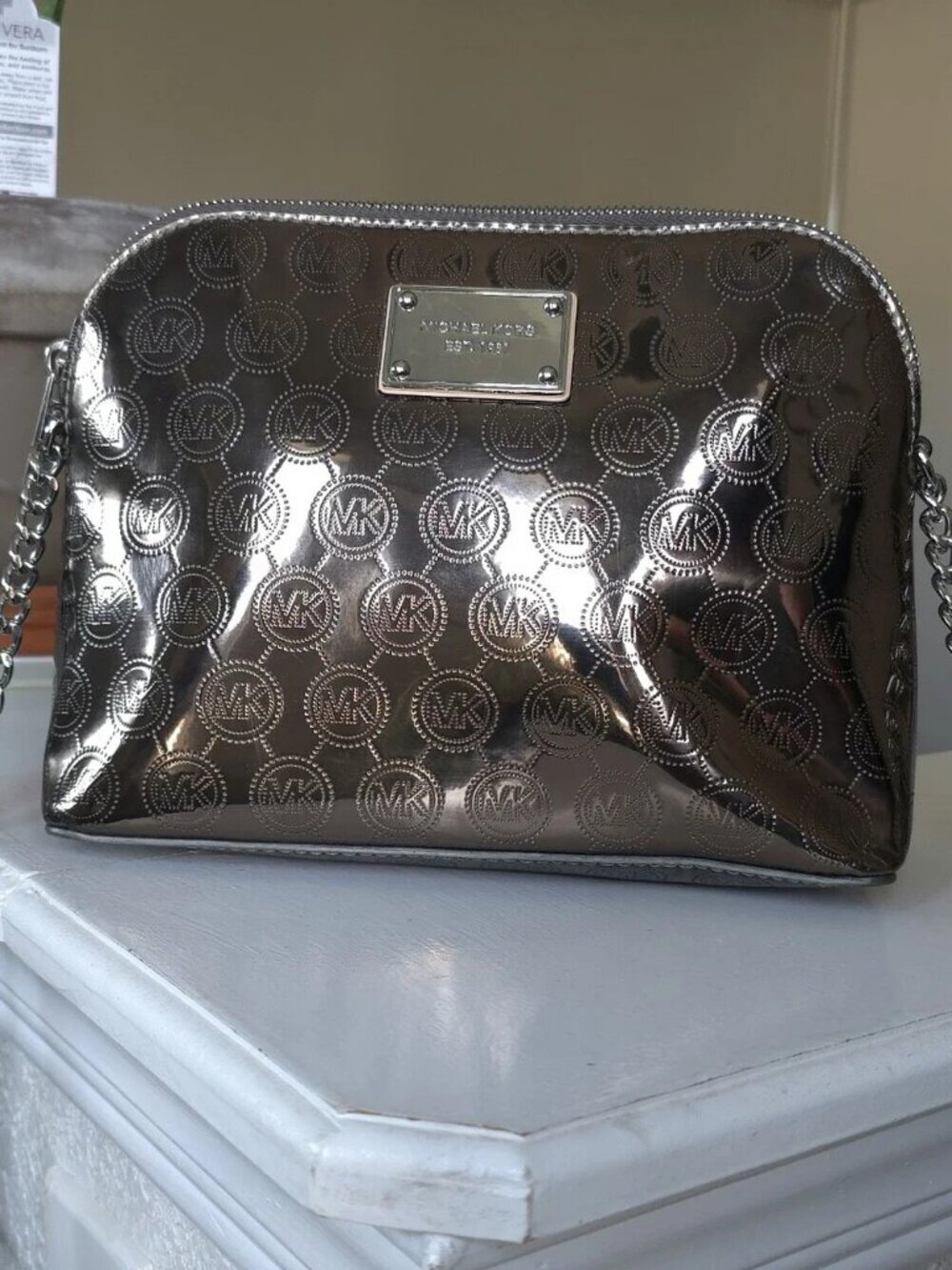MICHAEL Michael Kors Metallic Bronze Cindy Dome C.B/Shoulder Bag
